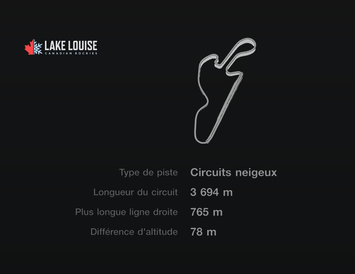 Lake Louise - Circuit long inversé - GT7