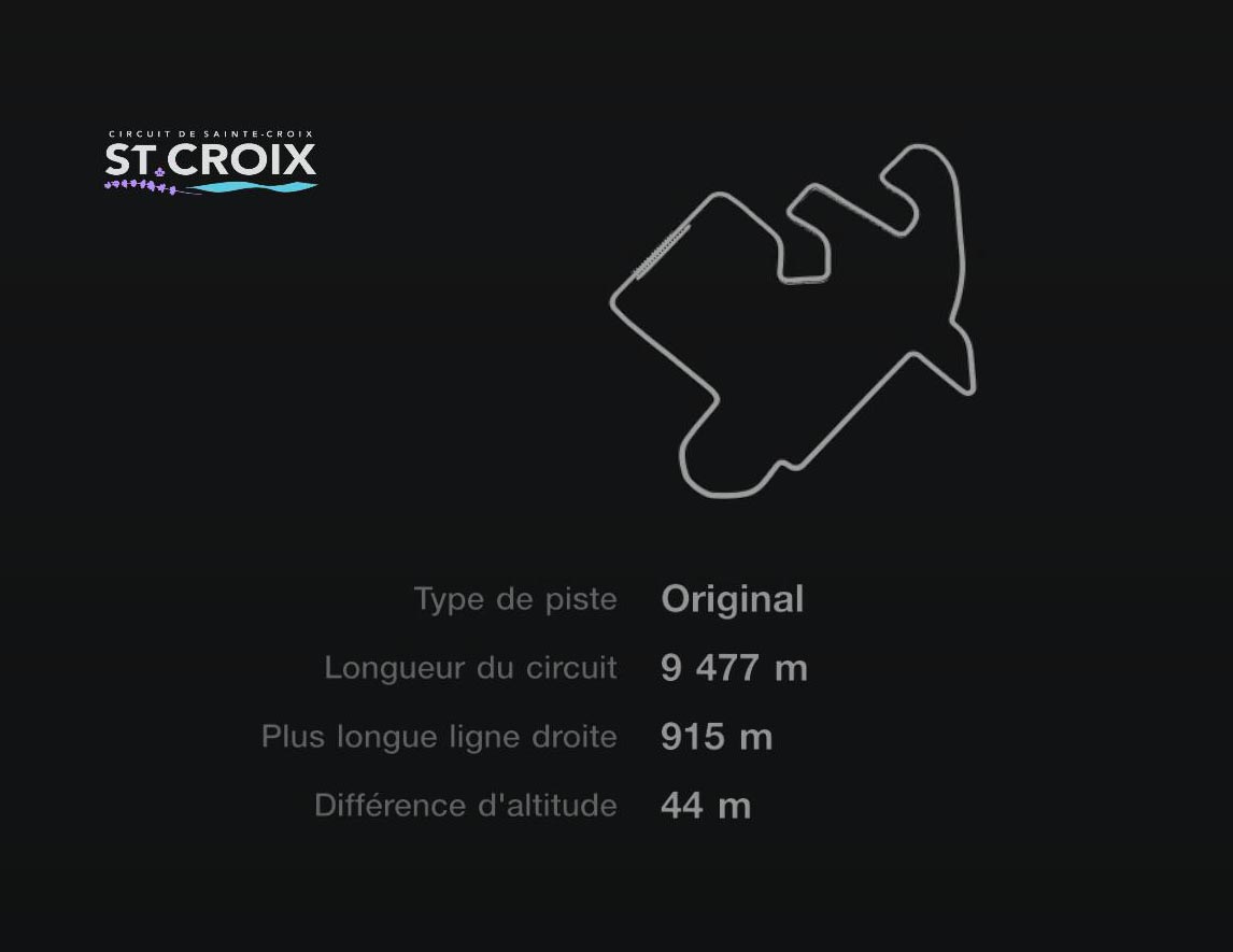 Circuit de Sainte-Croix - A - Inversé - GT7