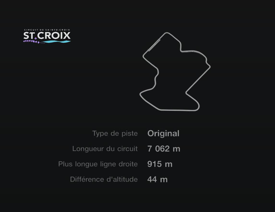 Circuit de Sainte-Croix - B - Inversé - GT7