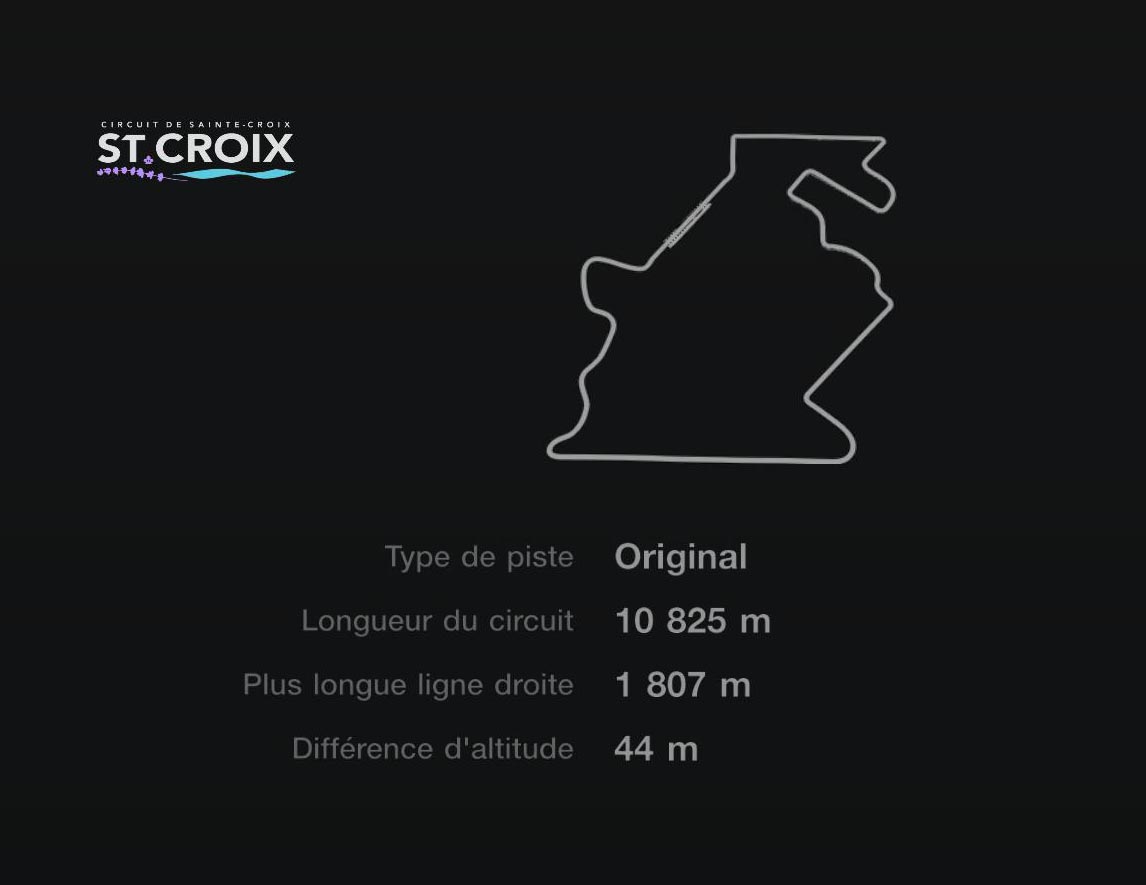 Circuit de Sainte-Croix - C - Inversé - GT7
