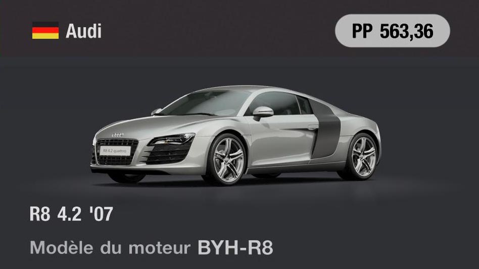 Audi R8 4.2 '07 - GT7