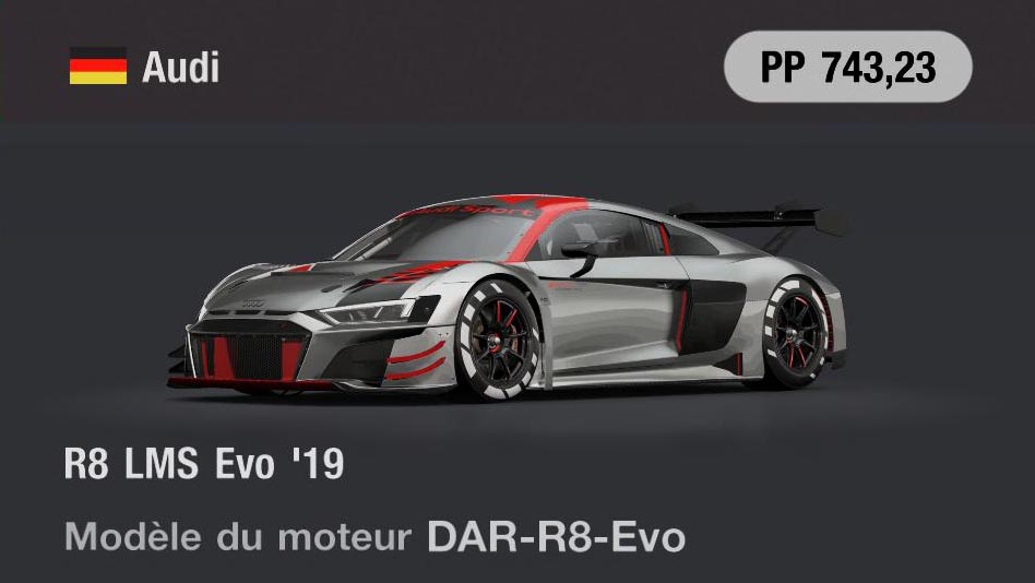 Audi R8 LMS Evo '19 - GT7