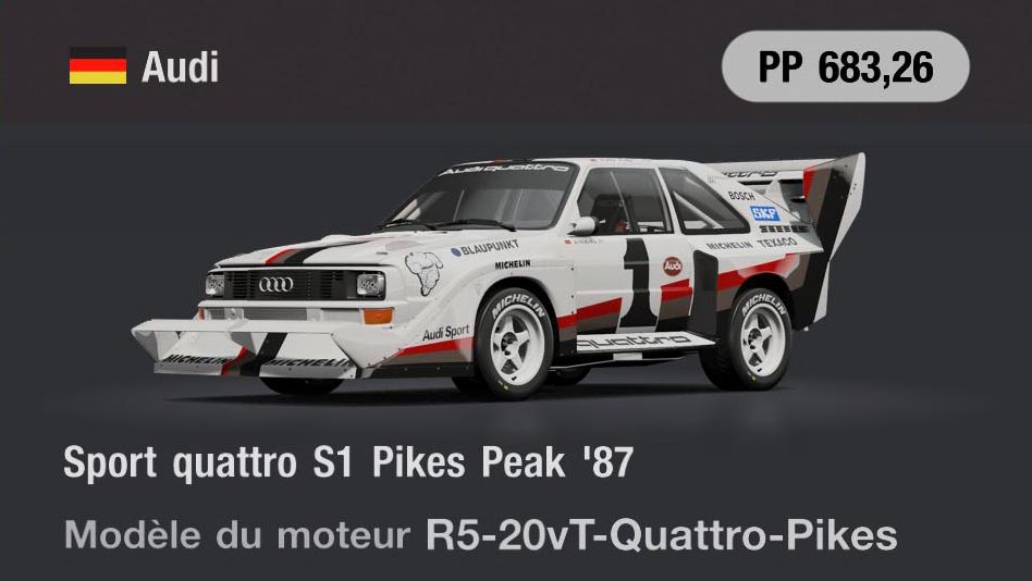 Audi Sport quattro S1 Pikes Peak '87 - GT7