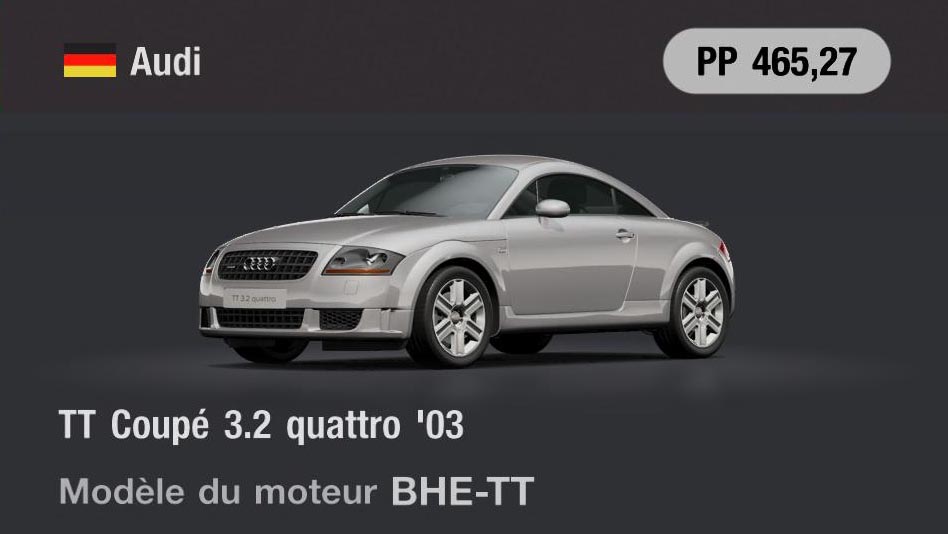 Audi TT Coupé 3.2 quattro '03 - GT7