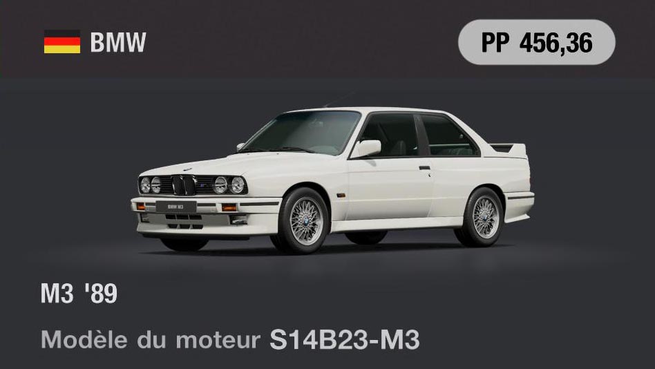 BMW M3 '89 - GT7