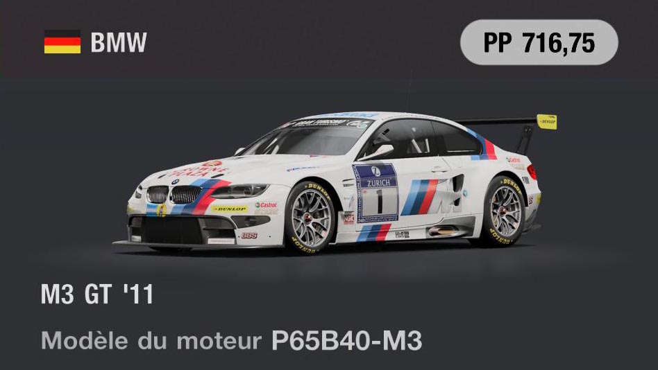 BMW M3 GT '11 - GT7