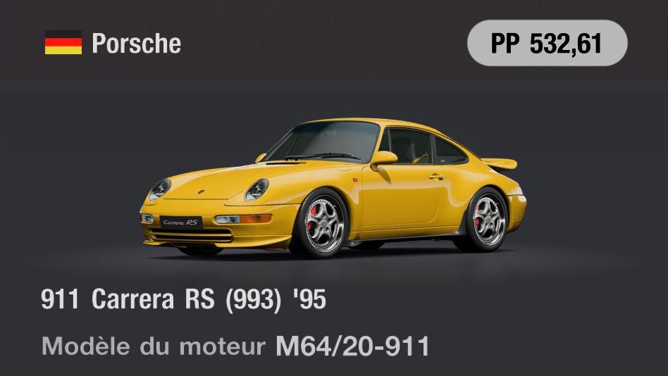 Porsche 911 Carrera RS (993) '95 - GT7