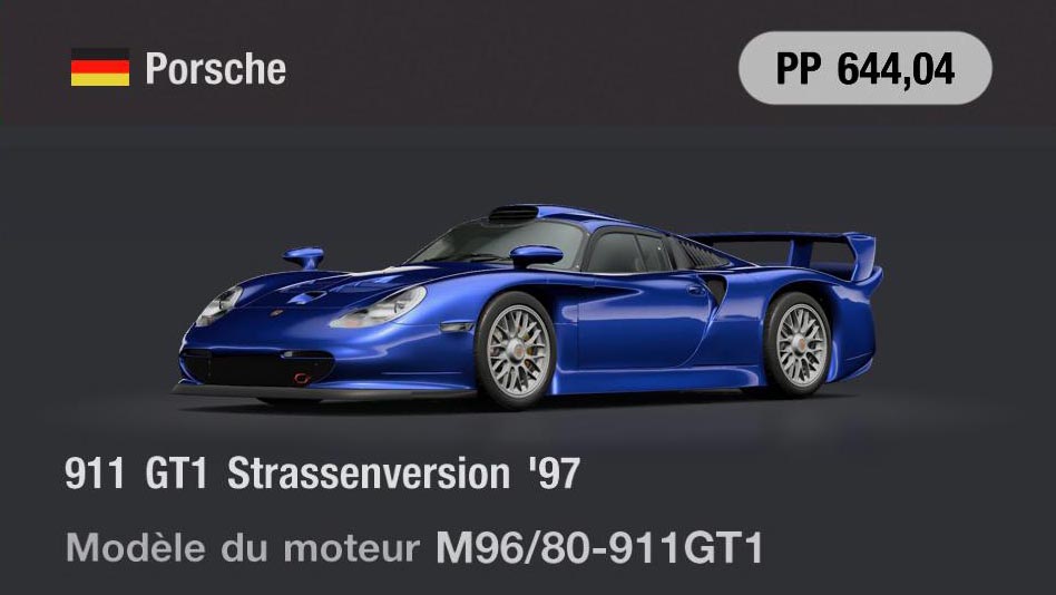 Porsche 911 GT1 Strassenversion '97 - GT7