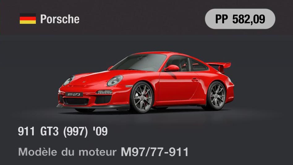 Porsche 911 GT3 (997) '09 - GT7