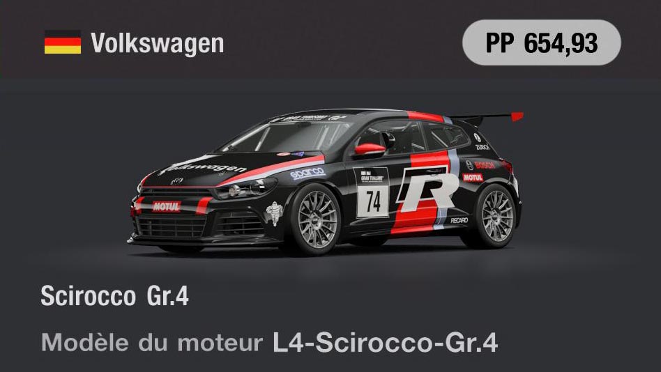 Volkswagen Scirocco Gr.4 - GT7