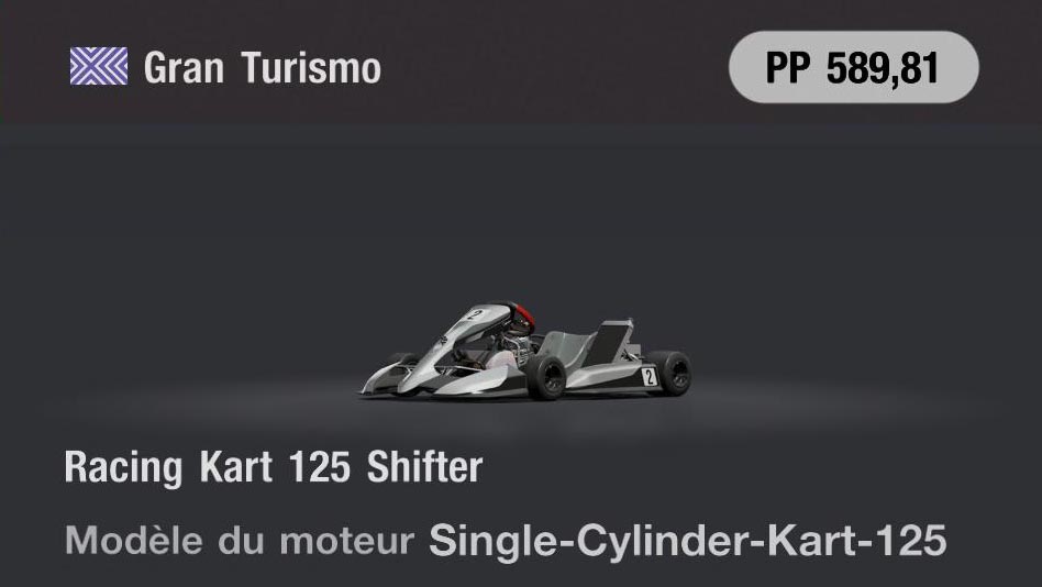 Gran Turismo Racing Kart 125 Shifter - GT7
