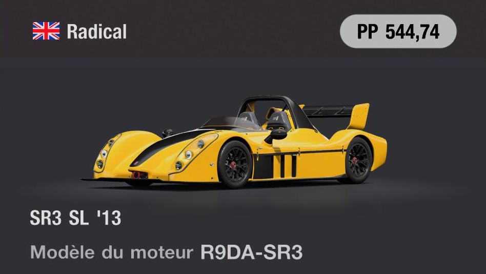 Radical SR3 SL '13 - GT7