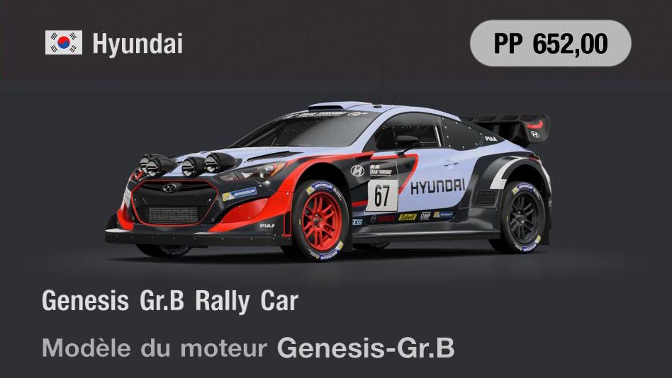Hyundai Genesis Gr.B Rally Car - GT7