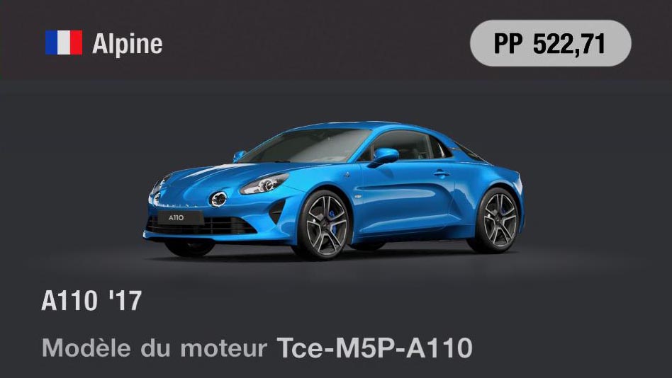 Alpine A110 '17 - GT7