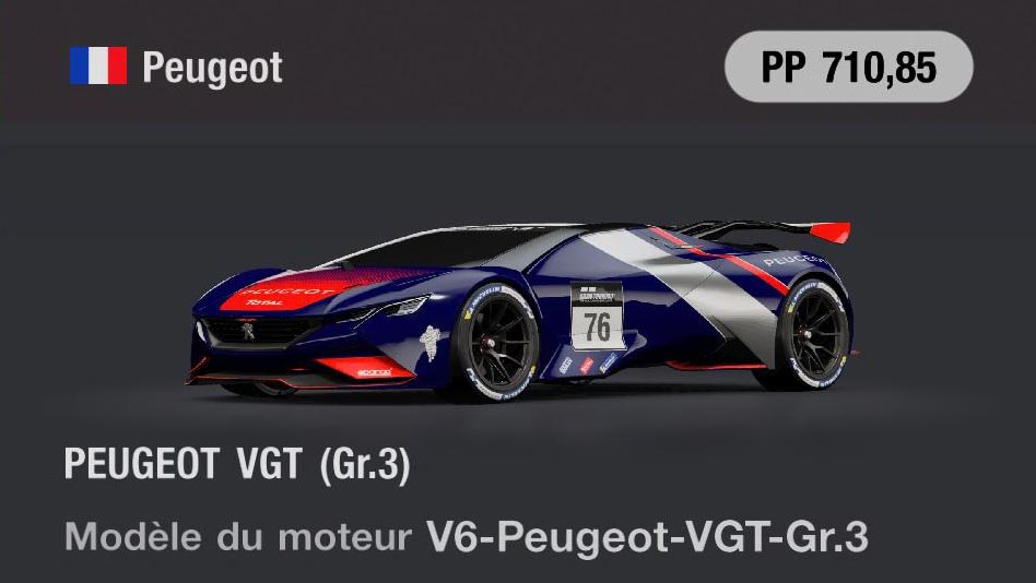 Peugeot PEUGEOT VGT (Gr.3) - GT7