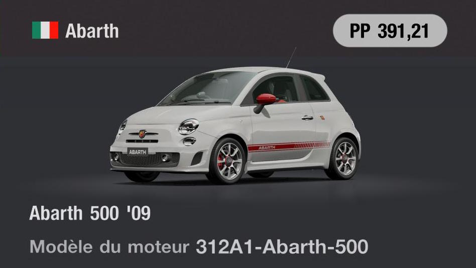 Abarth Abarth 500 '09 - GT7