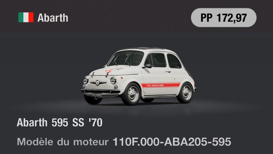 Abarth Abarth 595 SS '70 - GT7