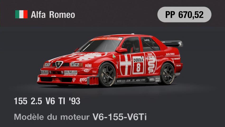 Alfa Romeo 155 2.5 V6 TI '93 - GT7