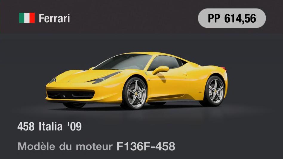 Ferrari 458 Italia '09 - GT7