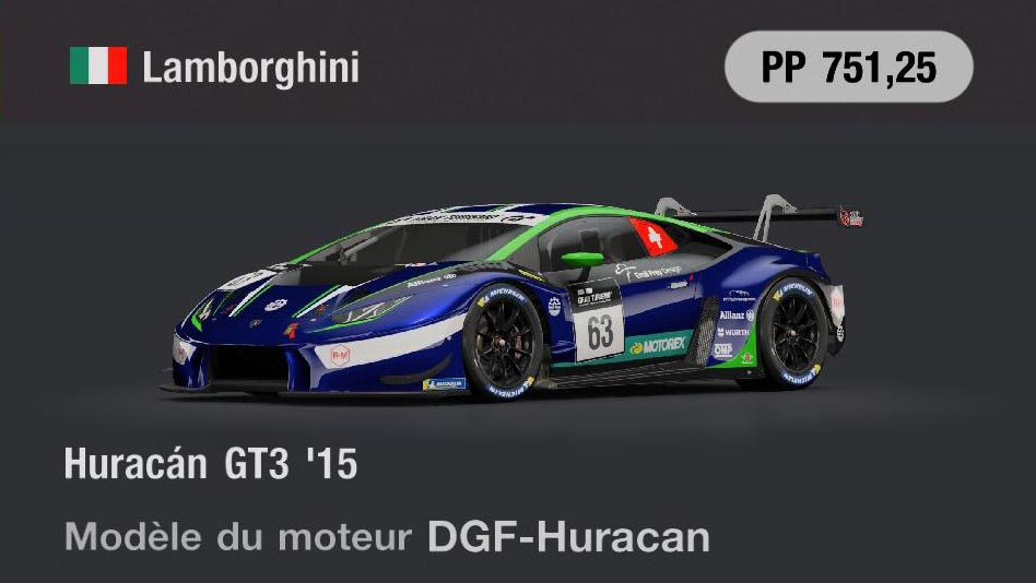 Lamborghini Huracán GT3 '15 - GT7