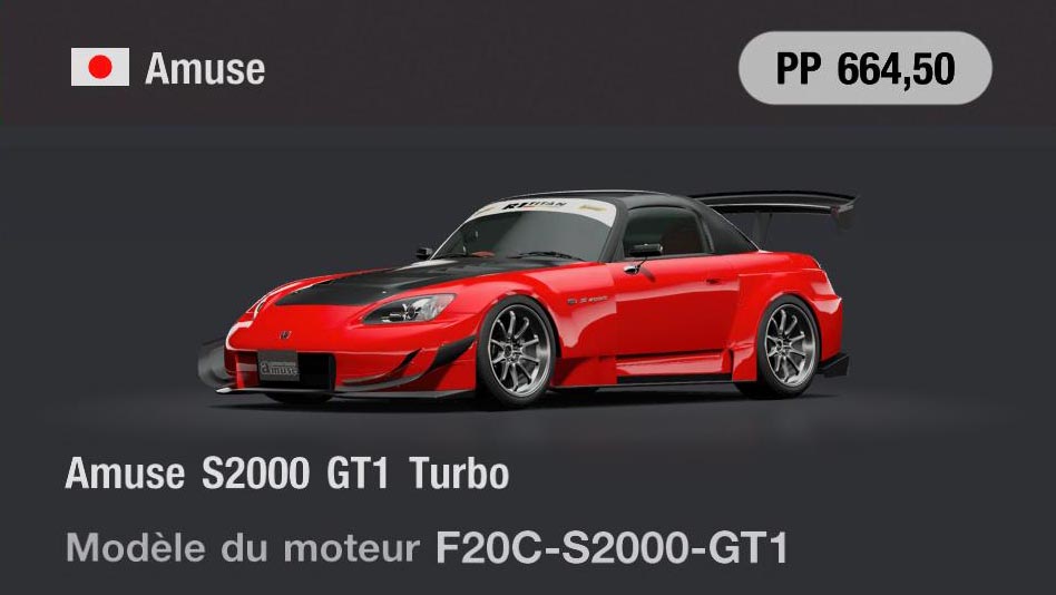 Amuse Amuse S2000 GT1 Turbo - GT7
