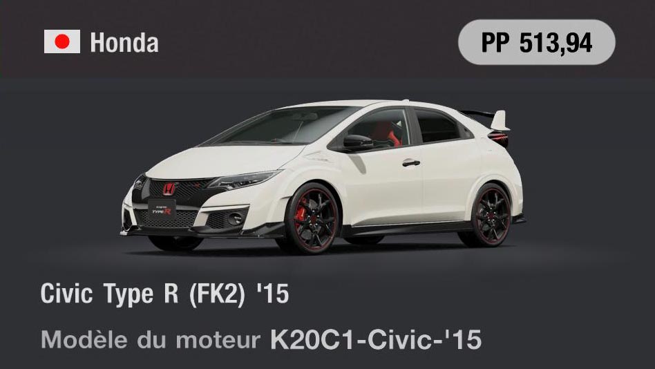 Honda Civic Type R (FK2) '15 - GT7