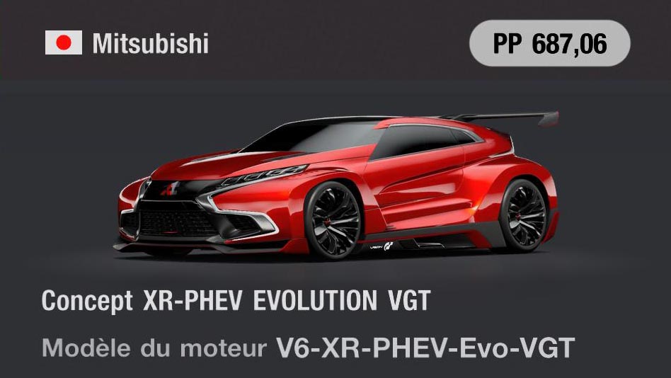 Mitsubishi Concept XR-PHEV EVOLUTION VGT - GT7