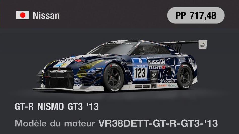 Nissan GT-R NISMO GT3 '13 - GT7