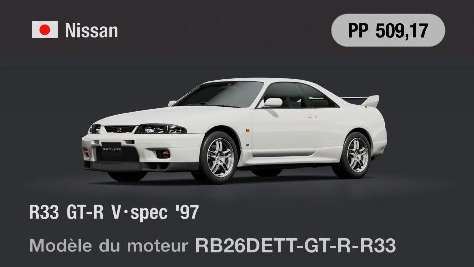 Nissan R33 GT-R V•spec '97 - GT7