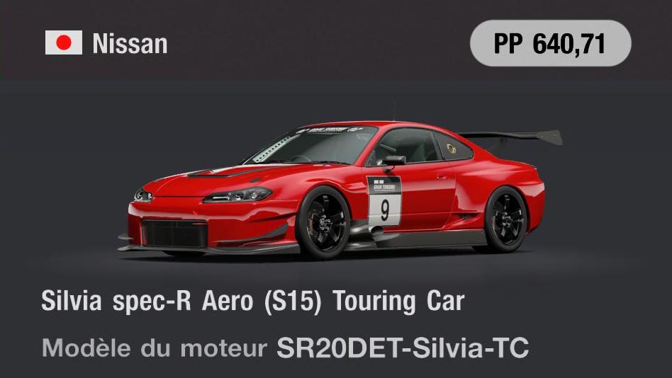 Nissan Silvia spec-R Aero (S15) Touring Car - GT7