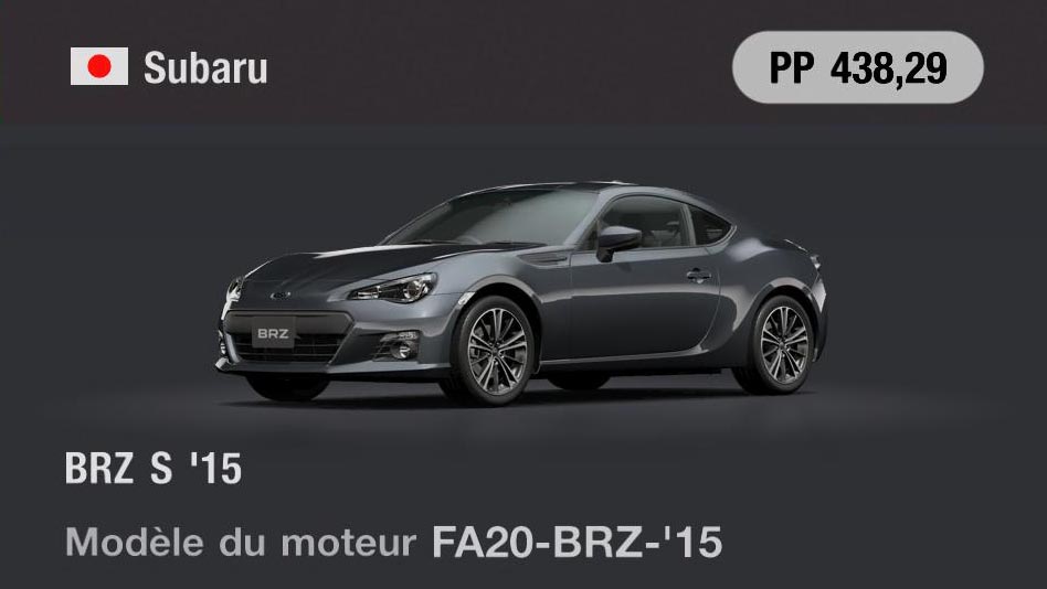 Subaru BRZ S '15 - GT7