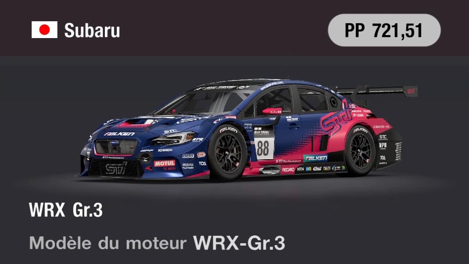 Subaru WRX Gr.3 - GT7