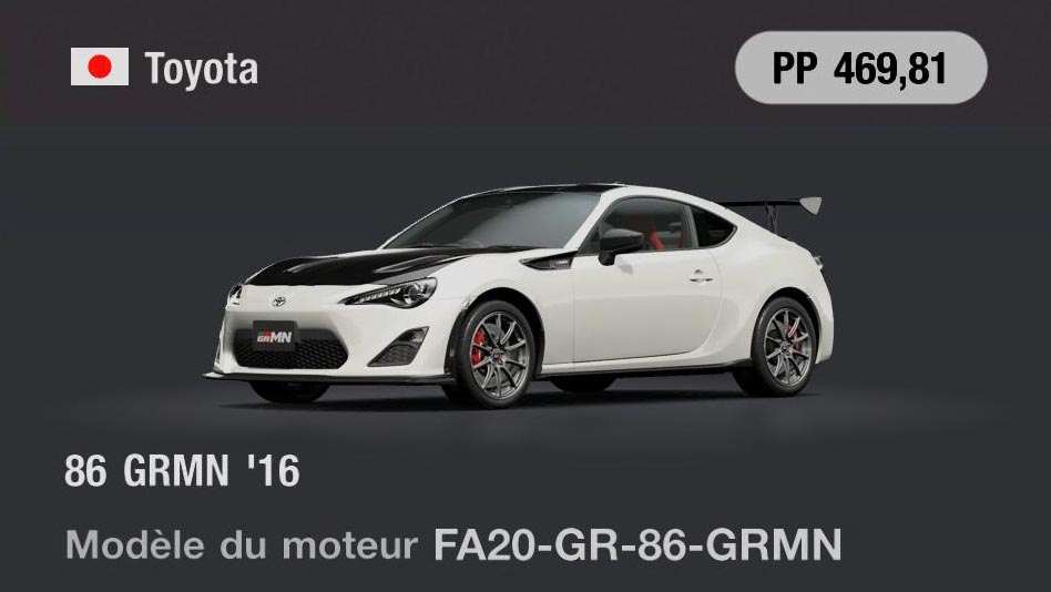 Toyota 86 GRMN '16 - GT7