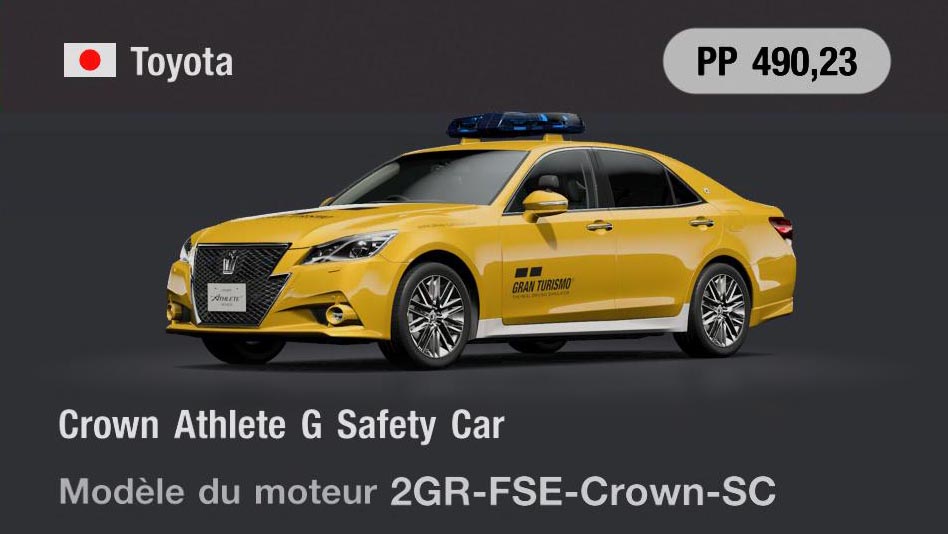 Toyota Crown Athlete G Safety Car - GT7