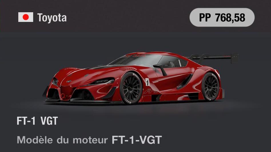 Toyota FT-1 VGT - GT7