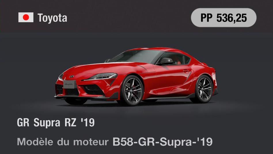 Toyota GR Supra RZ '19 - GT7