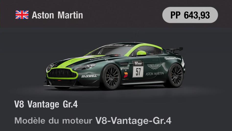 Aston Martin V8 Vantage Gr.4 - GT7