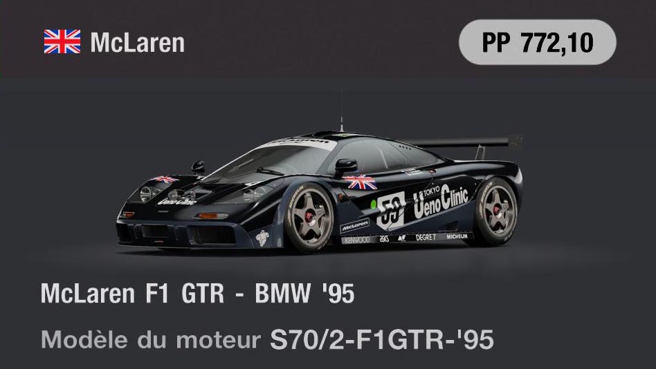 McLaren McLaren F1 GTR - BMW '95 - GT7