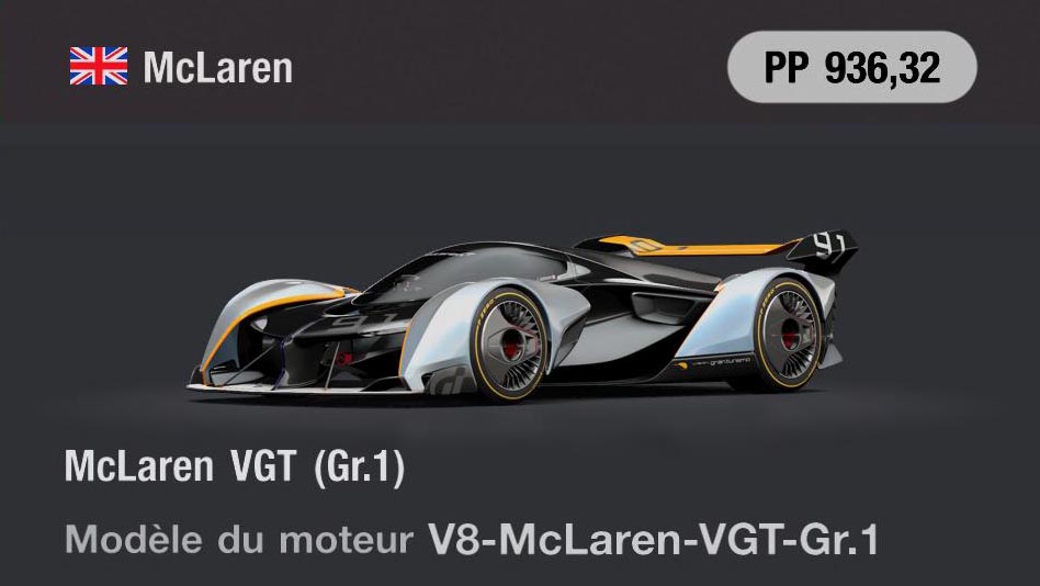 McLaren McLaren VGT (Gr.1) - GT7