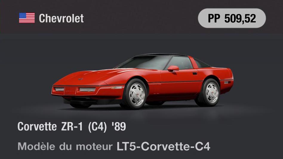 Chevrolet Corvette ZR-1 (C4) '89 - GT7