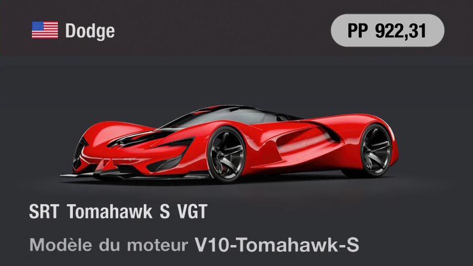Dodge SRT Tomahawk S VGT - GT7