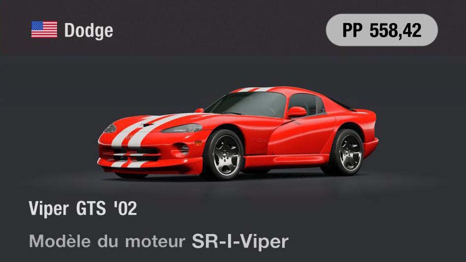 Dodge Viper GTS '02 - GT7