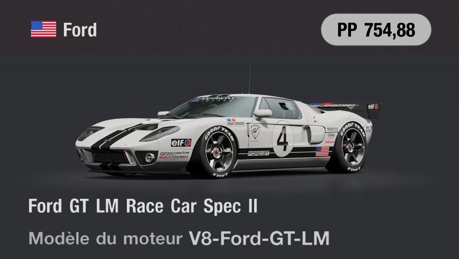 Ford Ford GT LM Race Car Spec II - GT7