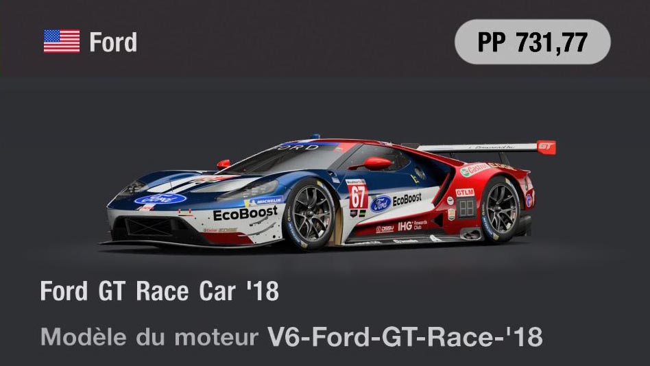 Ford Ford GT Race Car '18 - Gran Turismo 7