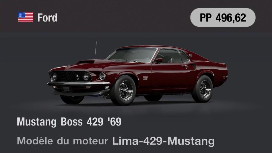 Ford Mustang Boss 429 '69 - GT7