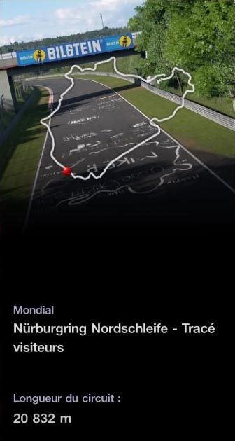 Nürburgring Nordschleife - Tracé visiteurs - GTsport